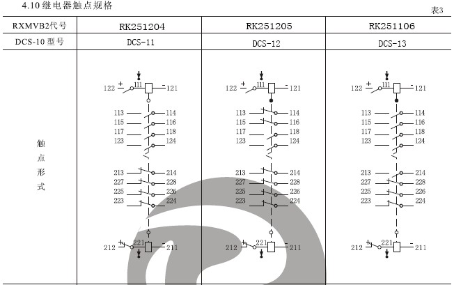 DCS-11雙位置繼電器結(jié)構(gòu)，外形尺寸及安裝開(kāi)孔圖。